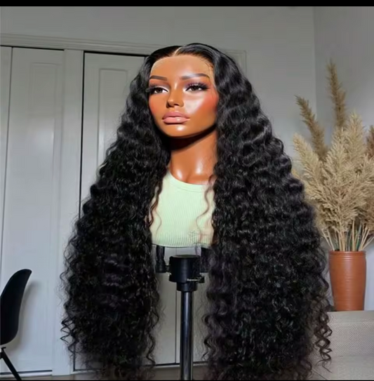 DEEP WAVE WIGS ,GLUELESS 7*5,5*5, 200% DENSITY HD LACE