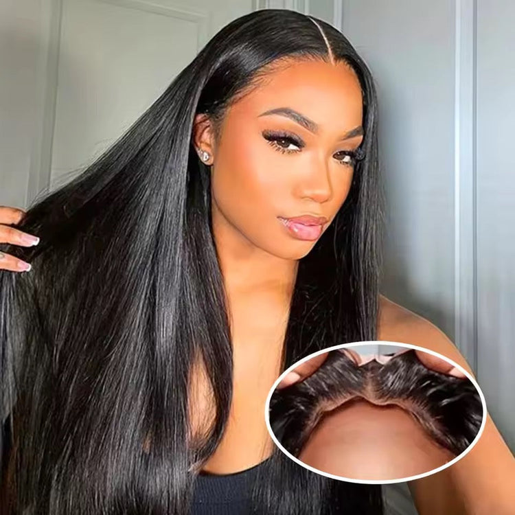 180% Glueless humain hair wig wear go Straight 13*4, 13*6, 5*5 7*5 Pre-cut Lace Wig