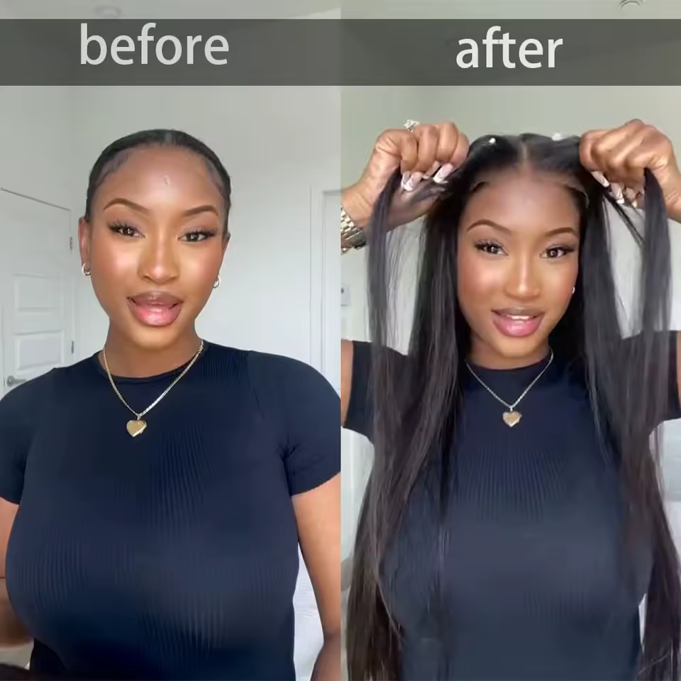 Glueless Straight Hair Wig 7*5,5*5,6*4,Lace Front